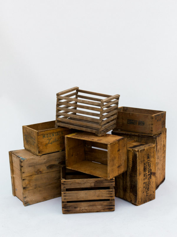 Large and Small Wood Crates — Greenhouse Picker Sisters