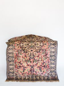 vintage pink rug
