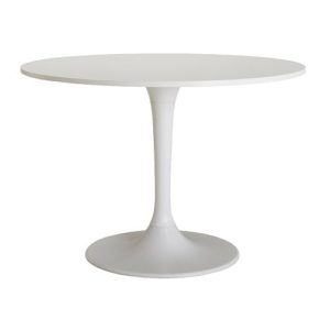 white modern table
