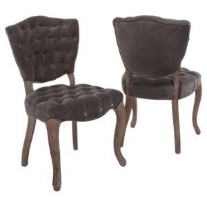 gray velvet chairs