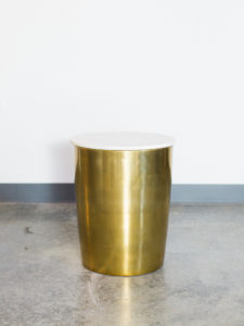 gold and marble side table