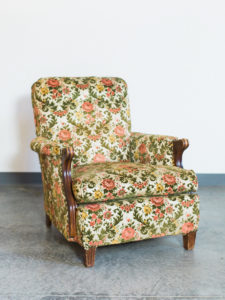 vintage floral chair