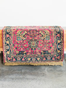 pink vintage rug