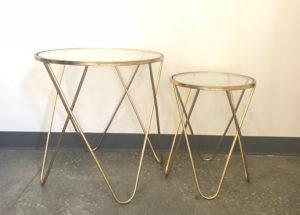 Sheila gold nesting tables