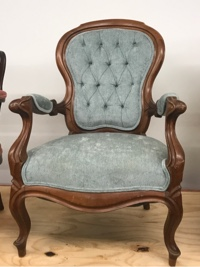 blue vintage chair